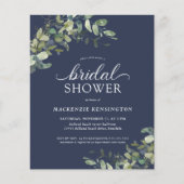 Papier BUDGET Marine Fête des mariées Eucalyptus Bleu (Devant)