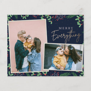 Papier Budget Marine Merry Everything Photo Holiday Card