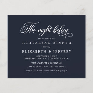 Papier Budget Marine Nuit avant la répétition Dîner invit