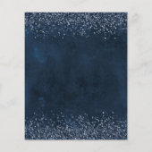 Papier Budget Marine Parties scintillant bleue fille 21e  (Dos)