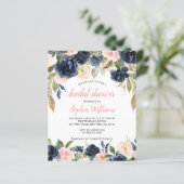 Papier Budget Marine & Roses Roses Roses nuptiales Invita (Debout devant)