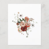 Papier Budget Marsala Pink Terracotta Mariage Floral (Dos)