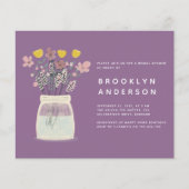 Papier BUDGET Mason Jar Invitation de la nuptiale de douc (Devant)