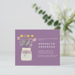 Papier BUDGET Mason Jar Invitation de la nuptiale de douc