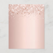 Papier Budget Masquerade rose or parties scintillant Swee (Dos)