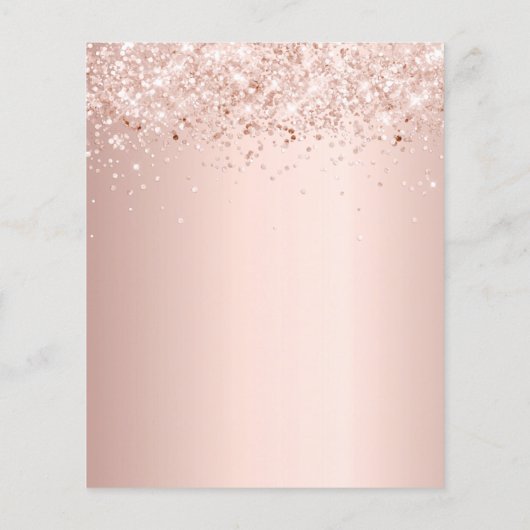 Papier Budget Masquerade rose or parties scintillant Swee (Dos)