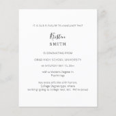 Papier Budget Mastered It Gold Graduate Photo Annonce (Dos)