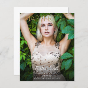 Papier Budget Mastered It Gold Graduate Photo Annonce