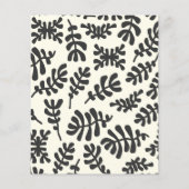 Papier Budget Matisse Botanique Noir Blanc Baby shower (Dos)