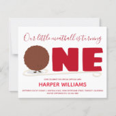 Papier Budget Meatball One 1st Baby First Birthday Invita (Devant)