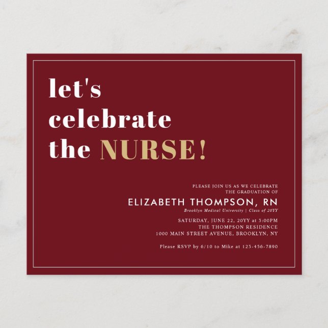 Papier Budget Médicale École de la troisième année de l'i (Devant)