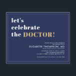 Papier Budget Médicale School Grad Doctor Graduation Part<br><div class="desc">Typographie minimaliste simple moderne Médicale École Docteur Grad Infirmière Graduation Party Invitation</div>