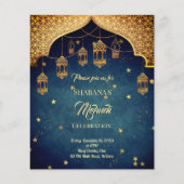 Papier Budget Mehndi Arabian invitation de design marocai (Devant)