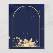 Papier Budget Mehndi invitation lanternes arabes arche d' (Dos)