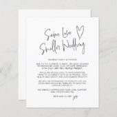 Papier Budget Même amour Faire-part Mariage plus petit (Devant / Derrière)