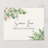 Papier Budget Même Amour Plus Petit Mariage Eucalyptus (Devant)