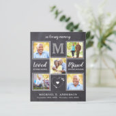 Papier Budget Mémorial 5 Photo Collage Sympathie Merci (Debout devant)