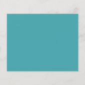 Papier Budget Mer Turquoise et Salutations Shell (Dos)