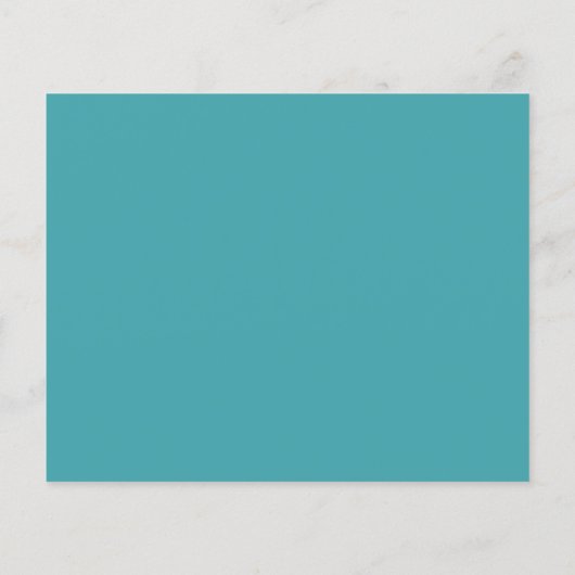 Papier Budget Mer Turquoise et Salutations Shell (Dos)