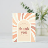 Papier Budget Merci Acheter Commande métier Rétro Sun (Debout devant)