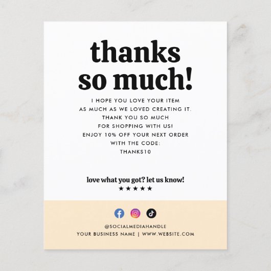 Papier Budget Merci Acheter Commande métier Rétro Sun (Dos)