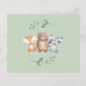 Papier Budget Merci Baby shower Bois Végétation (Dos)