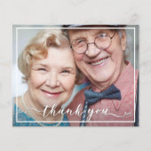 Papier Budget Merci Typographie Anniversaire Photo (Devant)