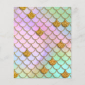 Papier Budget Mermaid 1ère fête d'anniversaire (Dos)