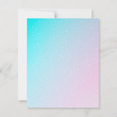 Papier Budget Mermaid Girl 1er Invitation anniversaire (Dos)