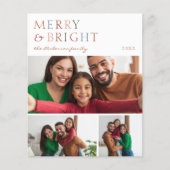 Papier Budget Merry & Bright 3 Photo Collage Noël (Devant)