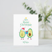 Papier Budget Merry Christmas Avocado Illustration person (Debout devant)