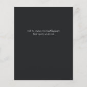 Papier Budget Midnight Blue Leaf Mariage Ampersand (Dos)