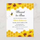 Papier Budget Miel signifiant Fête des mariées d'abeille (Devant)
