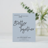 Papier Budget Mieux Ensemble Dusty Blue Enregistrer La Da (Debout devant)