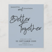 Papier Budget Mieux Ensemble Dusty Blue Enregistrer La Da (Devant)