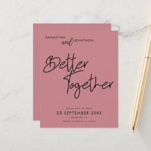 Papier Budget Mieux Ensemble Dusty Rose Enregistrer La Da