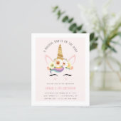Papier Budget mignon Blush Magique Unicorn Anniversaire f (Debout devant)