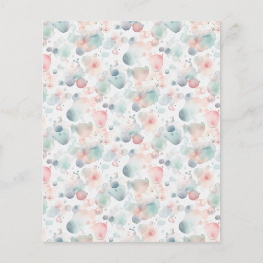 Papier Budget mignon Pastel Pony Spa Day Enfant fête d'an (Dos)