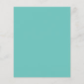 Papier Budget mignon vache dormant Turquoise bébé saupoud (Dos)