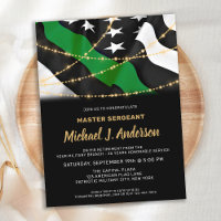 Budget Military Retirement Thin Green Line Invite