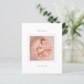 Papier Budget mini photo Faire-part de naissance fille bé (Debout devant)