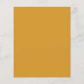 Papier Budget Minimal Jaune Élégant Mariage Invitation (Dos)