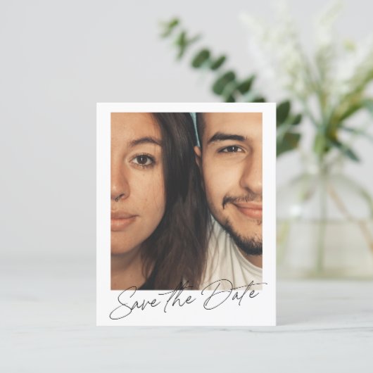 Papier Budget Minimal Moderne Photo Script Enregistrer La (Debout devant)