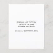 Papier Budget Minimal Moderne Photo Script Enregistrer La (Dos)