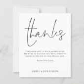 Papier BUDGET Minimal Script Citation Mariage 3 Photo Mer (Devant)