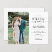 Papier Budget Minimaliste Couples Douche Invitation (Devant / Derrière)