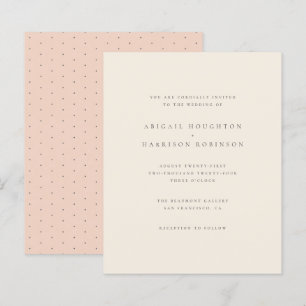 Papier Budget minimaliste de la typographie Blush & Cream