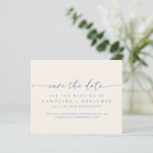 Papier Budget Minimaliste Ecru Bleu Script Enregistrer La