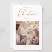 Papier Budget Minimaliste Joyeux Noël Famille de photos (Devant)