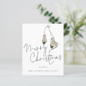 Papier Budget Minimaliste Patinage sur glace Joyeuse cart (Debout devant)